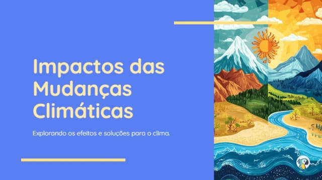 Impactos das mudanças climáticas