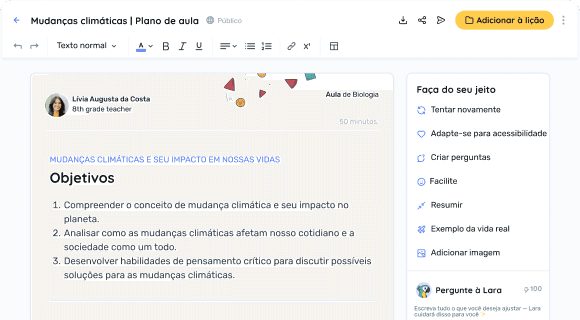 Crie o material perfeito