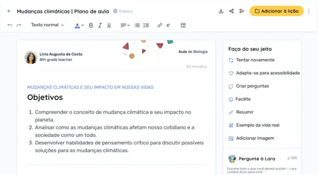 Crie o material perfeito
