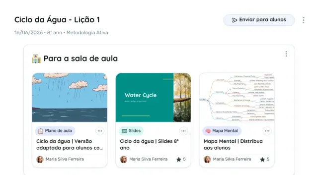 Crie uma aula inteira baseada nisso
