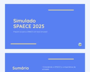 Simulado SPAECE 2025