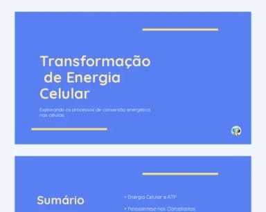 Transformação de Energia Celular