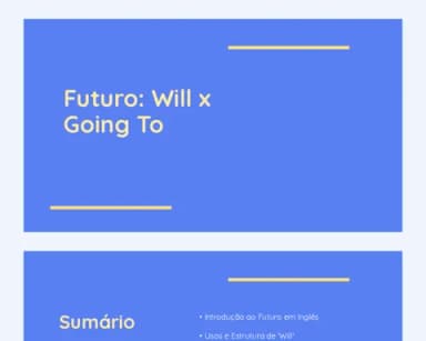 Futuro: Will x Going To